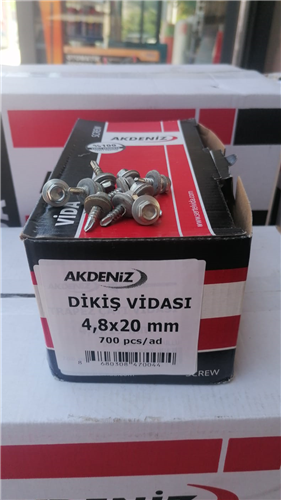 DİKİŞ VİDASI 4.8 X 20 AKDENİZ ( 700 LÜ PK )